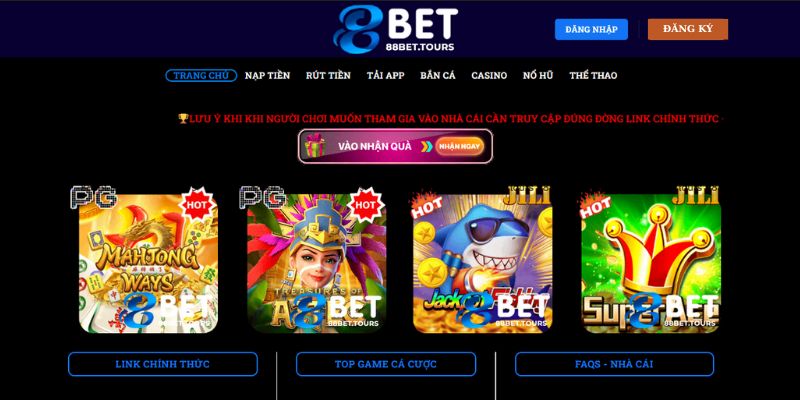 Các tựa game được yêu thích nhất casino 88Bet 